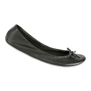 Footrollupz Foldable Flats Lightweight Shoes Black